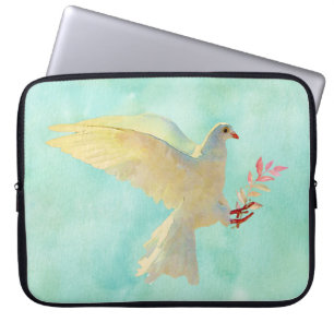 Watercolor Dove Laptop Sleeve