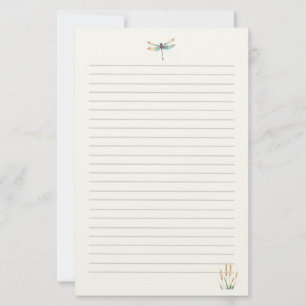 Watercolor Dragonfly Stationery