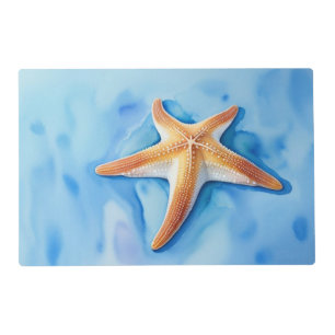 Watercolor Drawing of Starfish Placemat