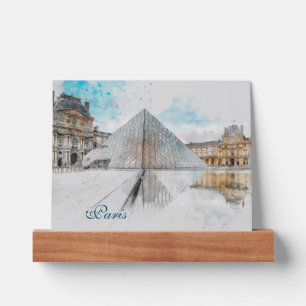 Watercolor Drawing of the Louvre, Paris – Wall Picture Ledge