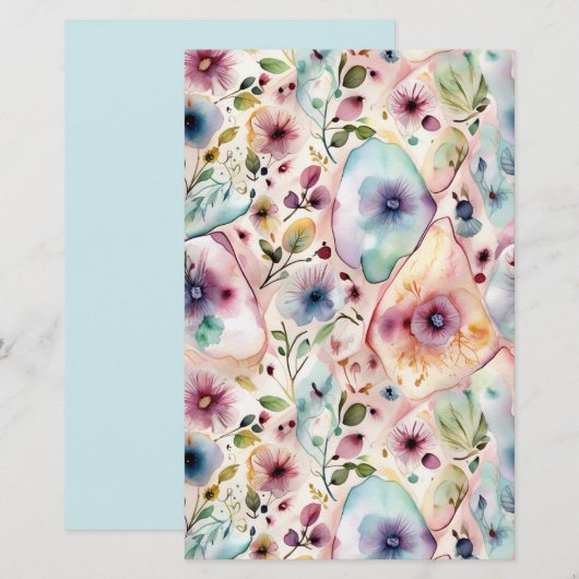 Watercolor Dream Garden (Front/Back)