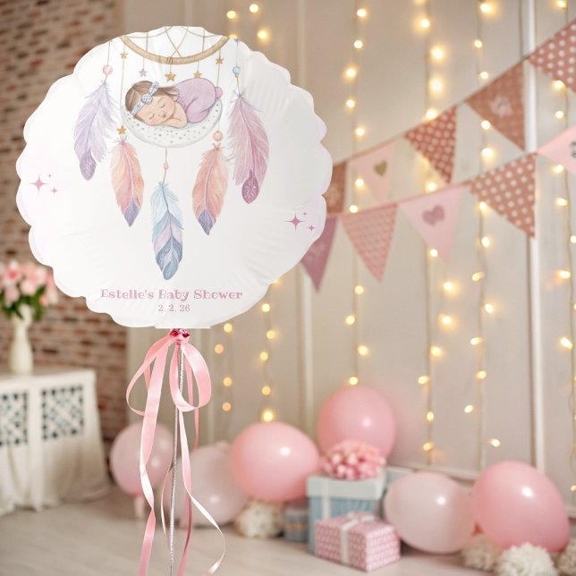 watercolor dreamcatcher baby shower balloon (Creator Uploaded)