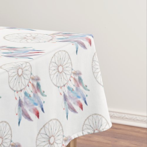Watercolor Dreamcatcher Cute Boho Baby Shower Tablecloth