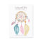 Watercolor dreamcatcher jewelry earring display