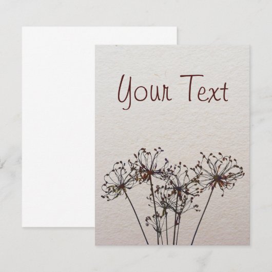 Watercolor Dried Flowers (Front/Back)