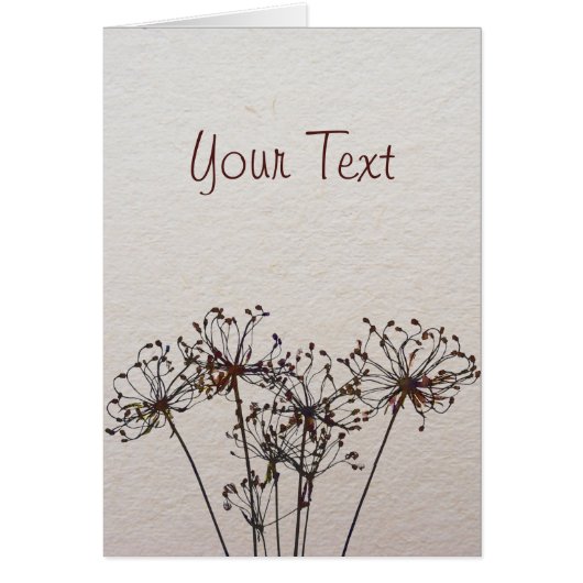 Watercolor Dried Flowers Cards (Front)
