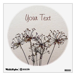 Watercolor Dried Flowers Wall Decal