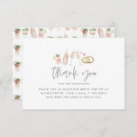 Watercolor drinks bachelorette champagne thank you<br><div class="desc">Watercolor drinks bachelorette champagne thank you card. Watercolor champagne illustrations. Part of a matching collection.</div>