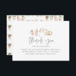 Watercolor drinks bachelorette champagne thank you<br><div class="desc">Watercolor drinks bachelorette champagne thank you card. Watercolor champagne illustrations. Part of a matching collection.</div>