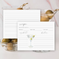 watercolor dry martini Bridal recipe