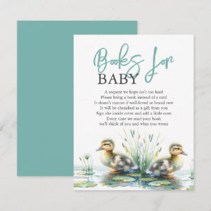 Watercolor Ducklings Books For Baby Enclosure Card