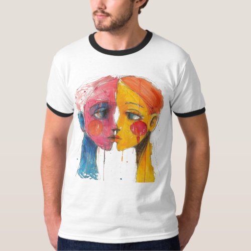Watercolor Duo T_Shirt