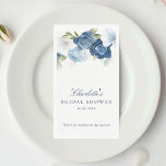Watercolor Dusty Blue Floral Bridal Shower Paper Guest Towels<br><div class="desc">Step into the whimsical world of elegant and stylish wedding accessories with our Dusty Blue Floral Bridal Paper Napkins. The alluring design exudes a soft, romantic charm that beautifully compliments any bridal shower or wedding reception theme. With the words 'Bridal Shower' gracefully inscribed, these napkins seamlessly blend functionality with style....</div>