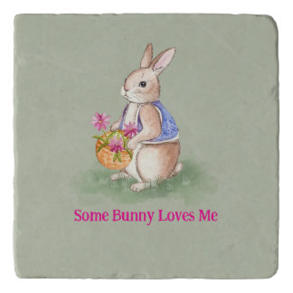Watercolor Easter Bunny Trivet