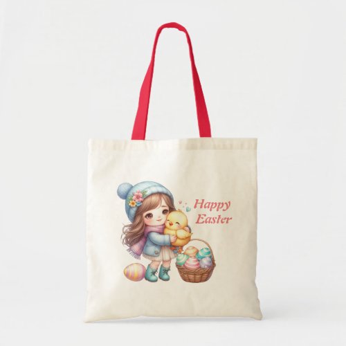 watercolor easter egg  tote bag