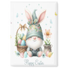 Watercolor Easter Gnome Personalized