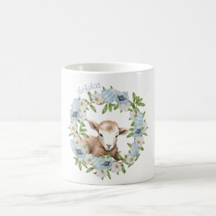 Watercolor Easter Lamb Personalized Coffee Mug