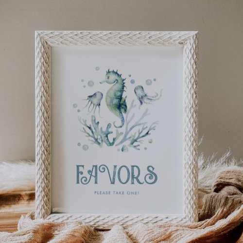 Watercolor Editable Under the Sea Sign