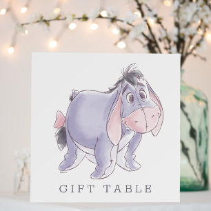 Watercolor Eeyore Baby Shower Gift Table Foam Board