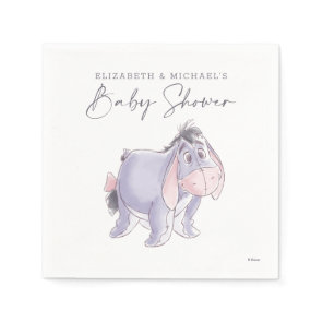Watercolor Eeyore Baby Shower Napkins