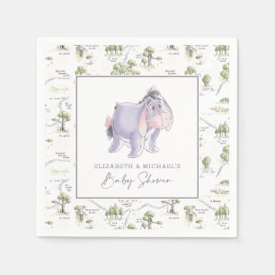 Watercolor Eeyore Baby Shower Napkins