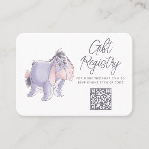Watercolor Eeyore Baby Shower Place Card