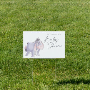 Watercolor Eeyore Baby Shower Sign