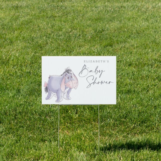Watercolor Eeyore Baby Shower Sign (Insitu)