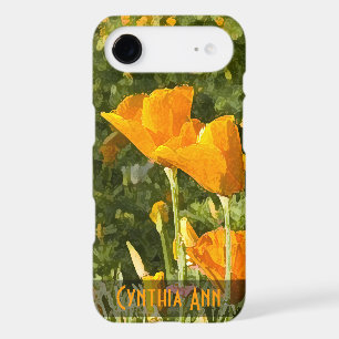 Watercolor Effect California Poppy Photo Custom iPhone 17 Air Case
