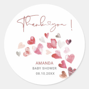 Watercolor Elegant a little sweetheart is on the Classic Round Sticker