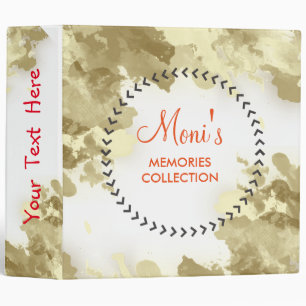 Watercolor Elegant Abstract Vintage Personalize Binder