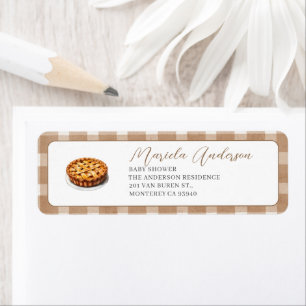 Watercolor Elegant cutie pie is on the way  baby s Label