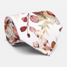 Watercolor Elegant Fall Rustic Gum Eucalyptus Neck Tie Watercolor Elegant Fall Rustic Gum Eucalyptus Neck Tie