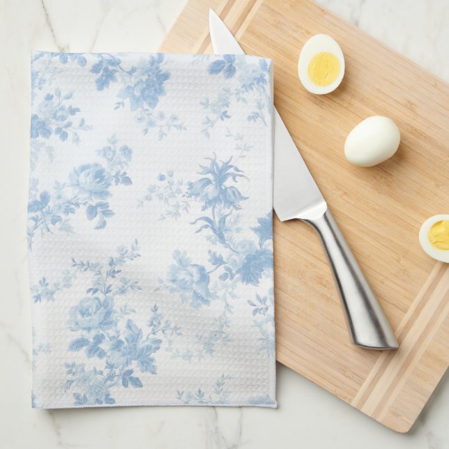 Watercolor Elegant Florals  Kitchen Towel (Quarter Fold)