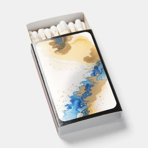 Watercolor Elegant greenery matchboxes