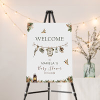 Watercolor Elegant little hunter baby Foam Boards