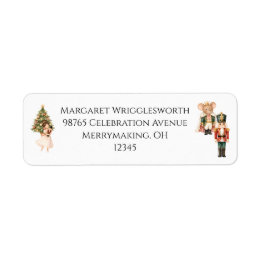 Watercolor Elegant Nutcracker Suite Return Address Label