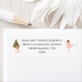 Watercolor Elegant Nutcracker Suite Return Address Label