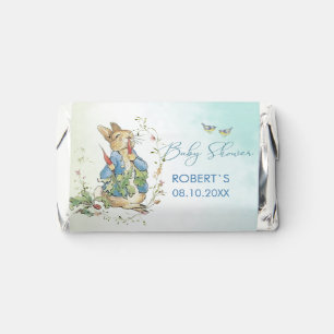 Watercolor elegant Peter Rabbit wildflowers Baby s Hershey's Miniatures