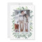 Watercolor Elegant Pine Frame Couple Photo Green