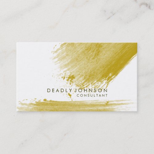 Watercolor Elegant Simple Splatter Abstract Business Card