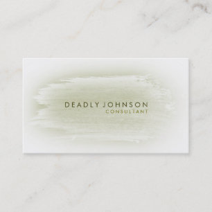 Watercolor Elegant Simple Splatter Abstract Business Card