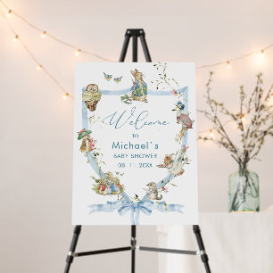 Watercolor Elegant Wildflower Peter Rabbit  baby s Foam Board