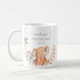 Watercolor Elephant Boho Safari Party Favor  Coffee Mug