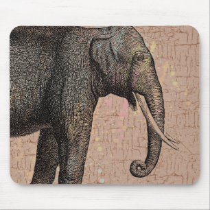 Watercolor Elephant Mouse Pad