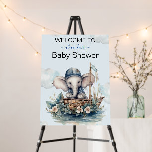Watercolor Elephant nautical theme Foam Board
