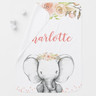 personalized elephant blanket