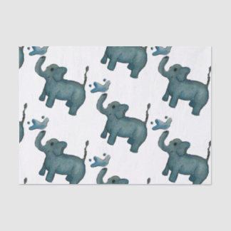 Watercolor Elephant Tissue Paper
