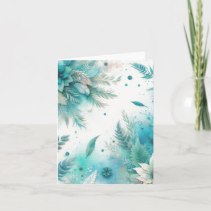Watercolor Ephemera Vintage Blank Note Card