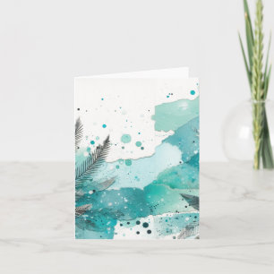Watercolor Ephemera Vintage Blank Note Card